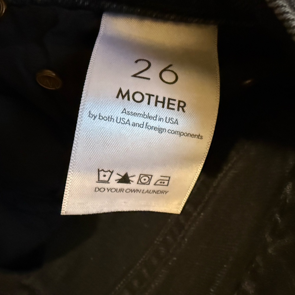 MOTHER Tomcat Ankle Black/Gray Women's Jeans Sz 26 - Picture 7 of 9